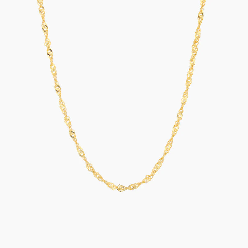 Twisted Singapore Chain Necklace - Nuriale