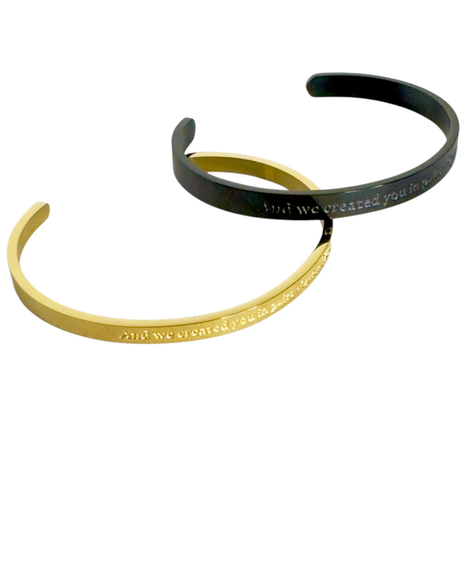 Couple Bracelet Bangle “And We Created You In Pairs”
