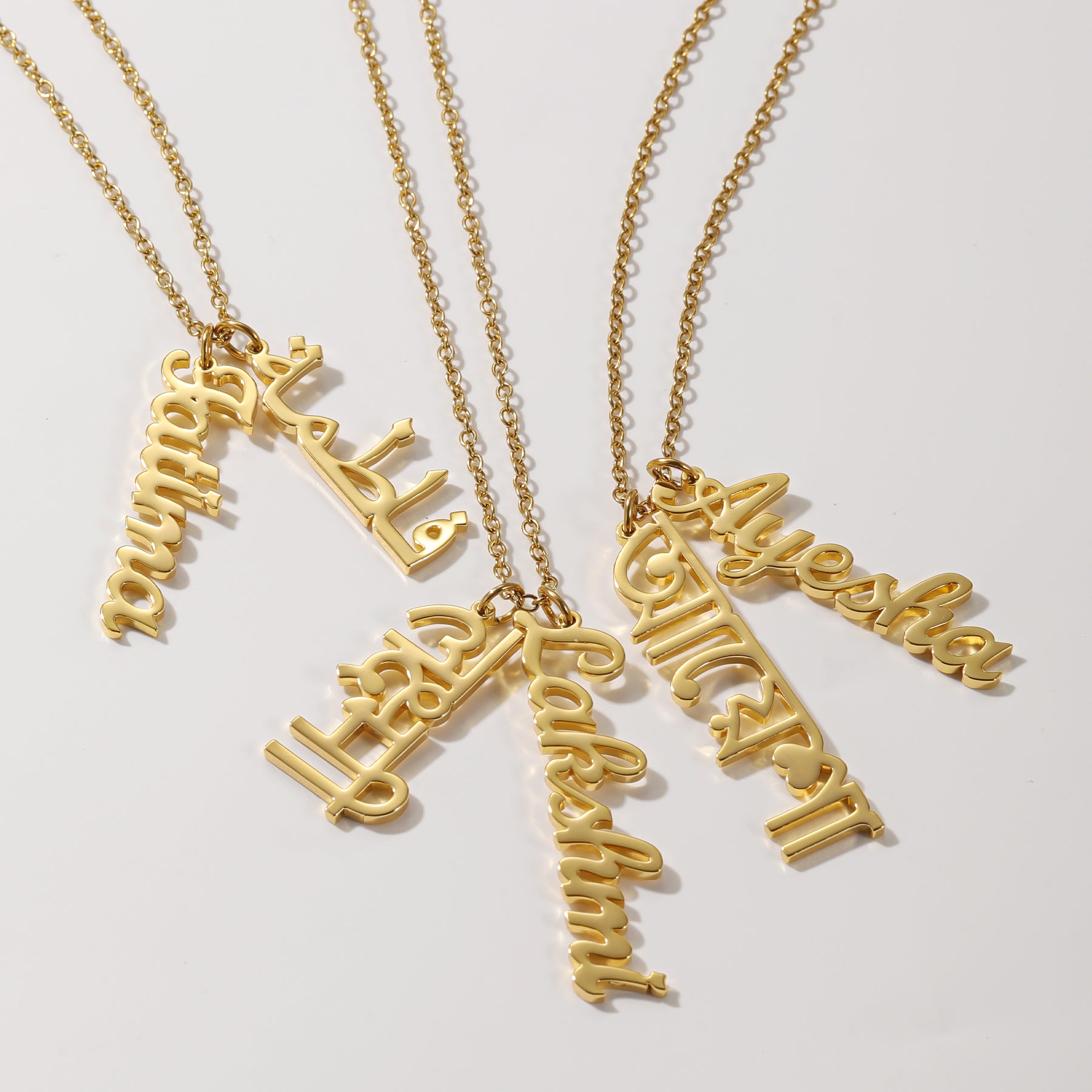 Custom Multi-Name Hanging Necklace - Nuriale
