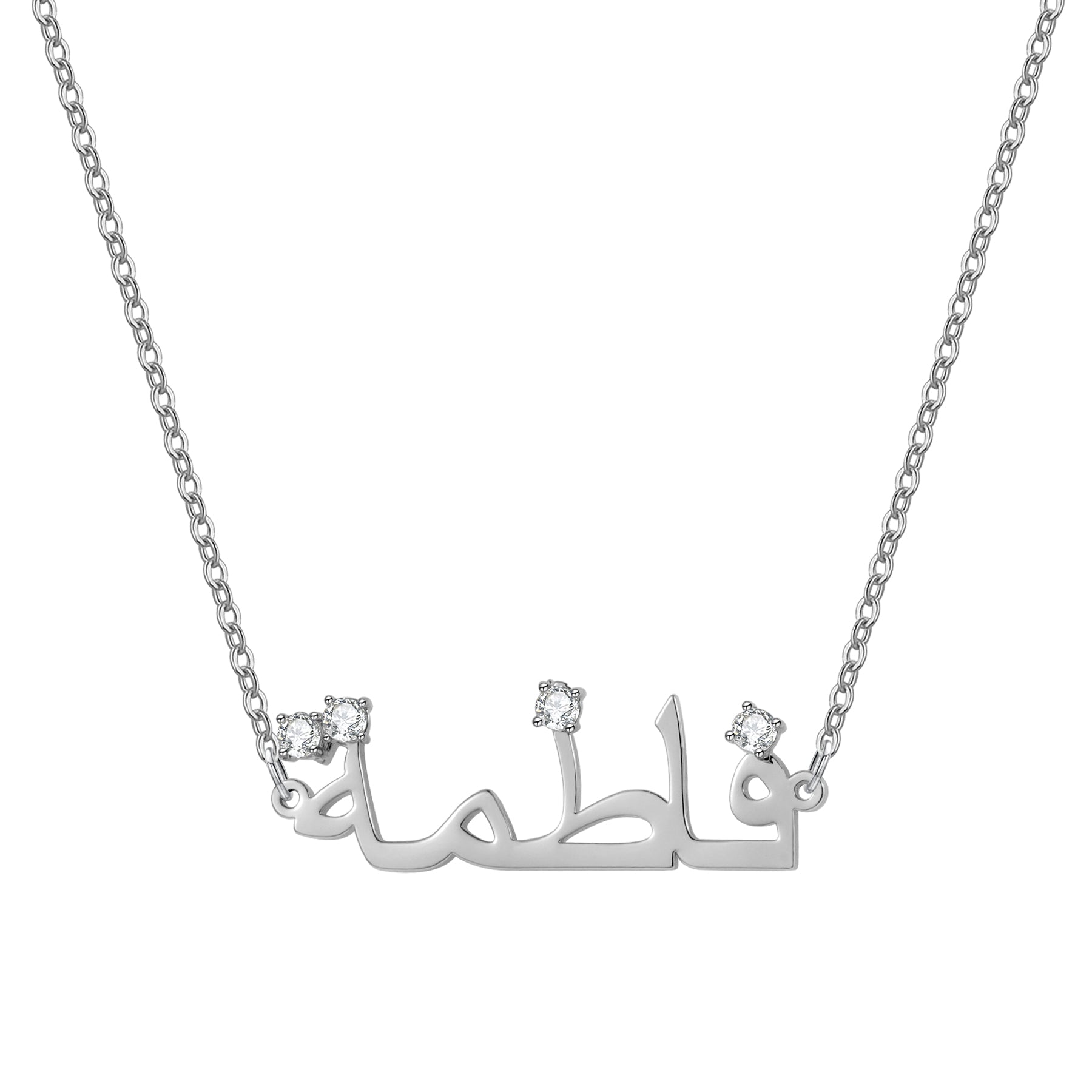 Custom Diamond Accent Name Necklace - Nuriale