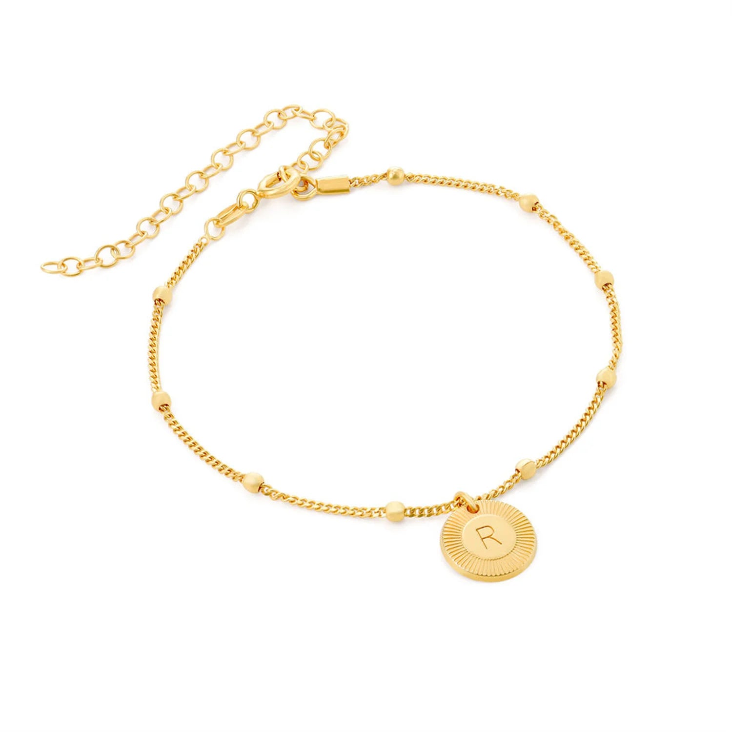 Custom Letter Charm Anklet - Nuriale