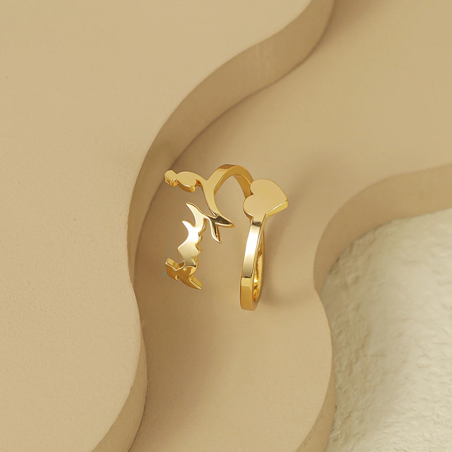 Personalized Custom Heart Name Ring - Nuriale