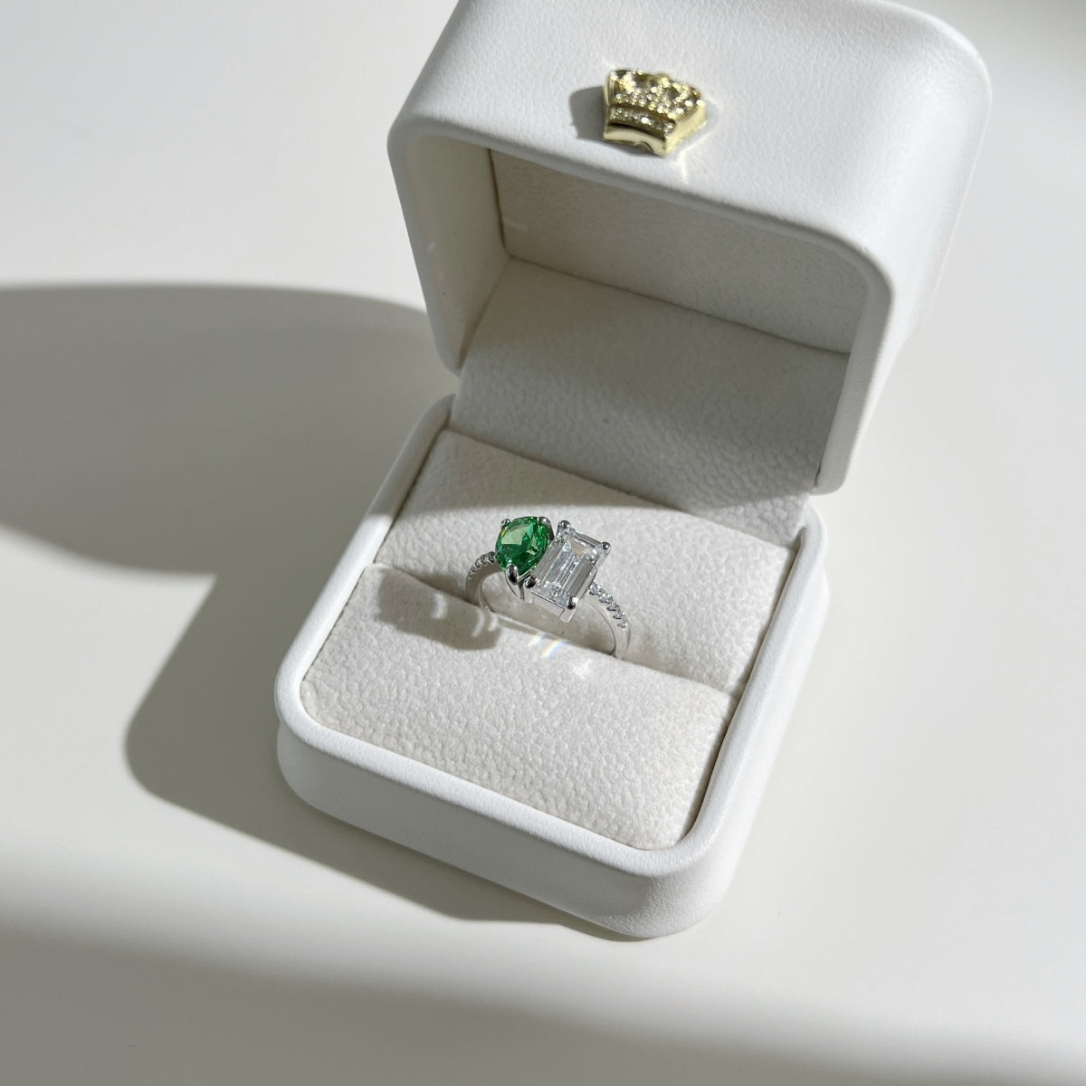 Radiant Double Cut Gemstone Ring - Nuriale