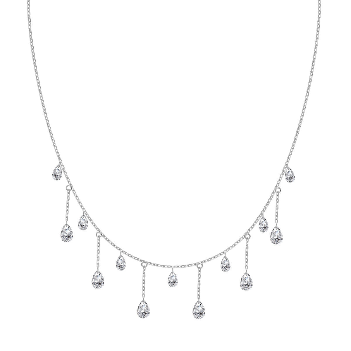 Twinkling Tear Drop Necklace