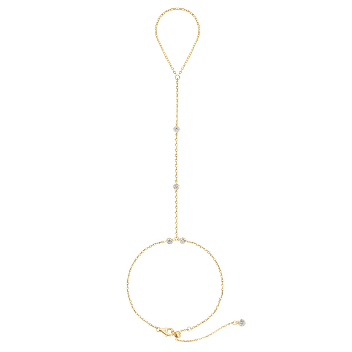 Crystal Stoned Hand Chain - Nuriale