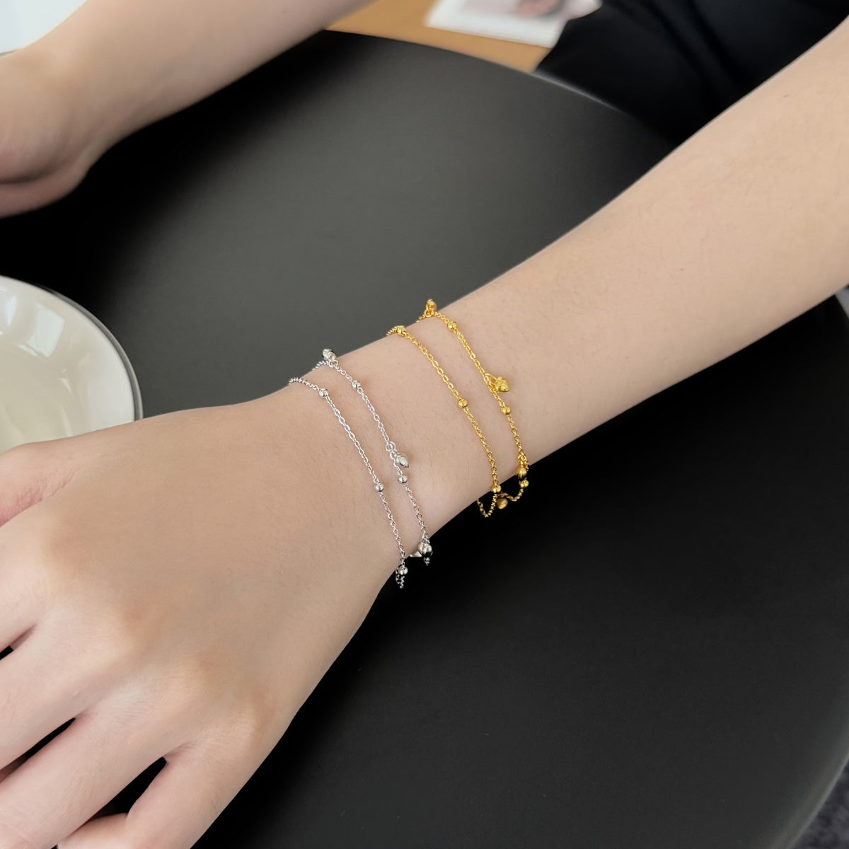 Layered Whisper Heart Bracelet - Nuriale