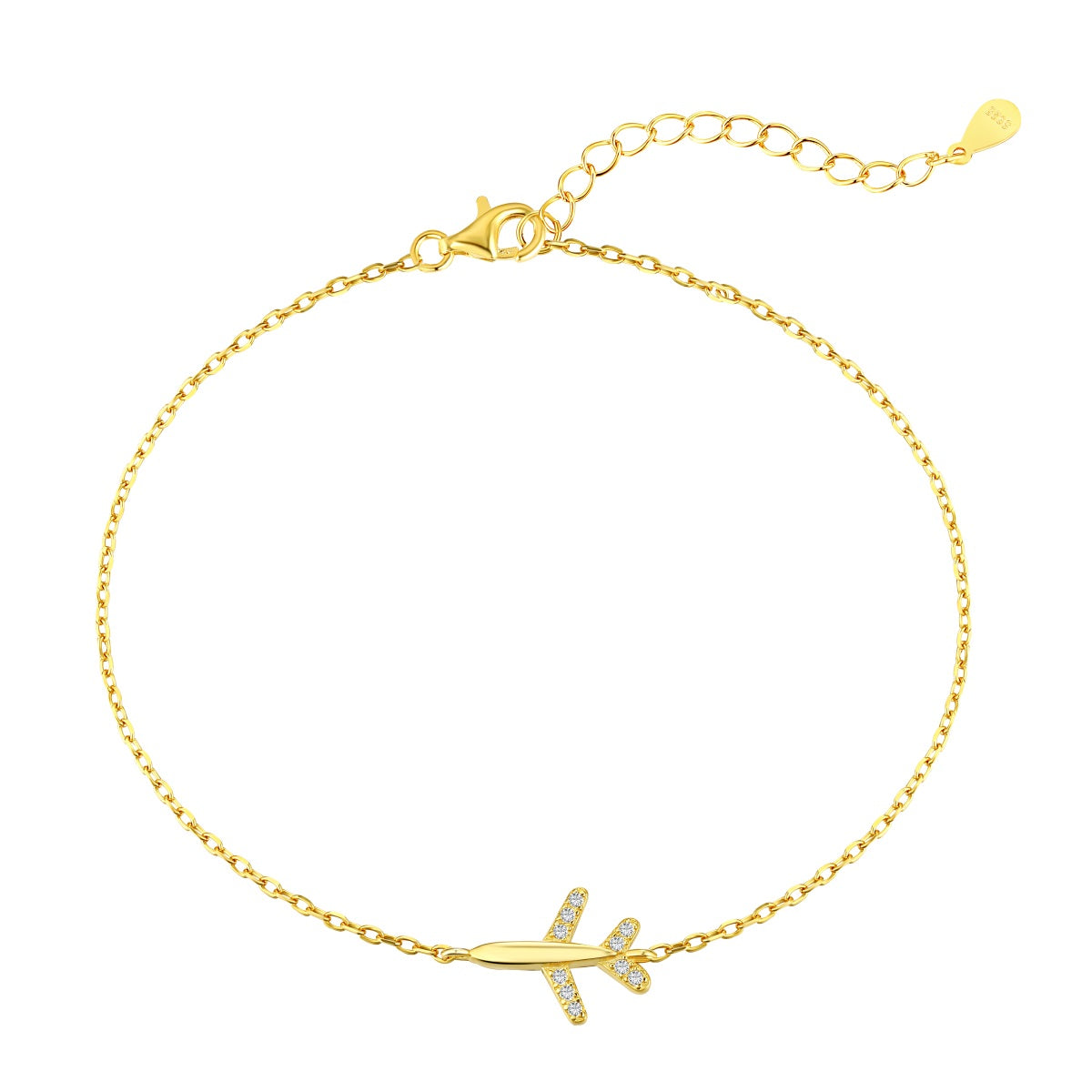 Airplane Charm Bracelet - Travel-Inspired Accessory | Nuriale