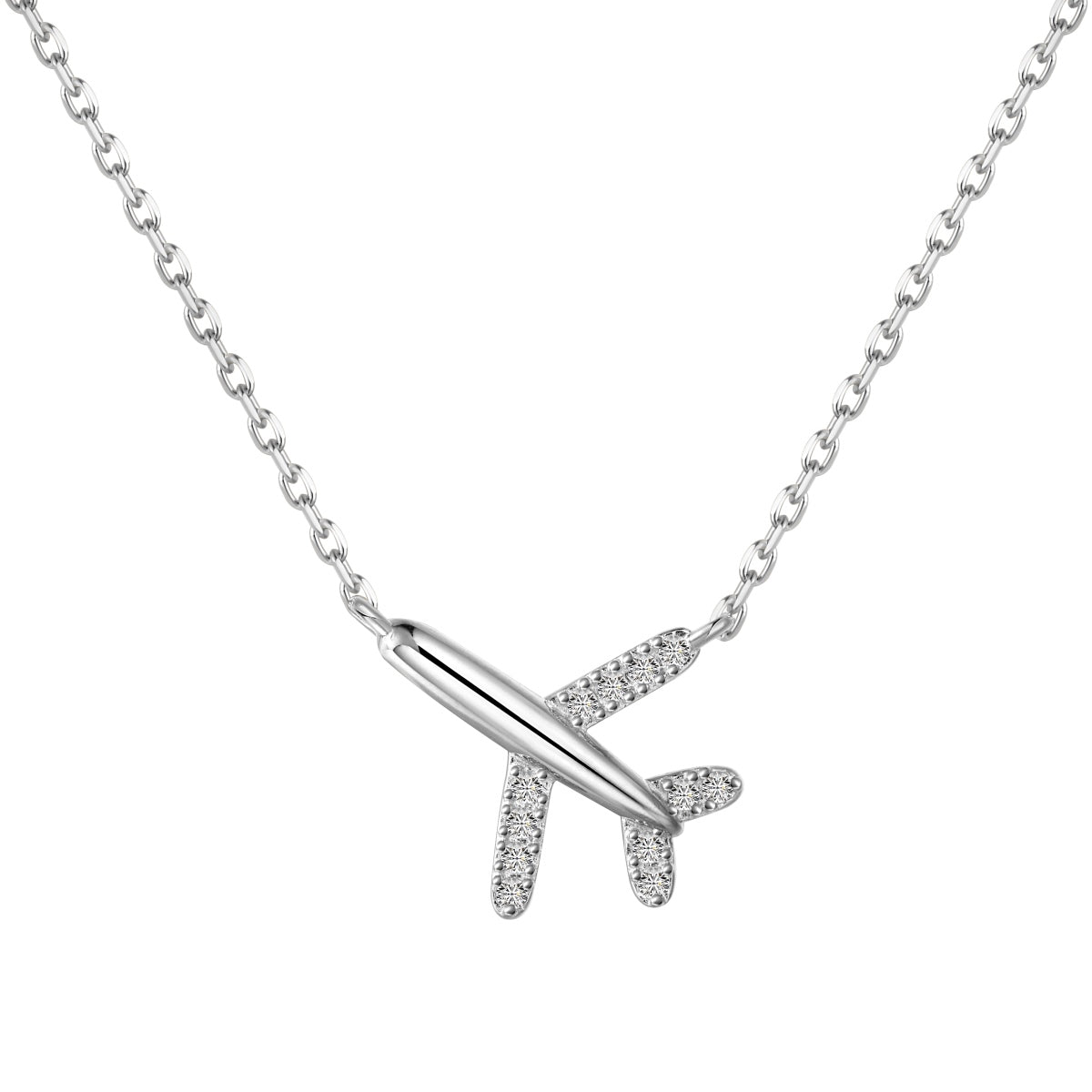 Airplane Pendant Necklace - Stylish Travel Accessory | Nuriale