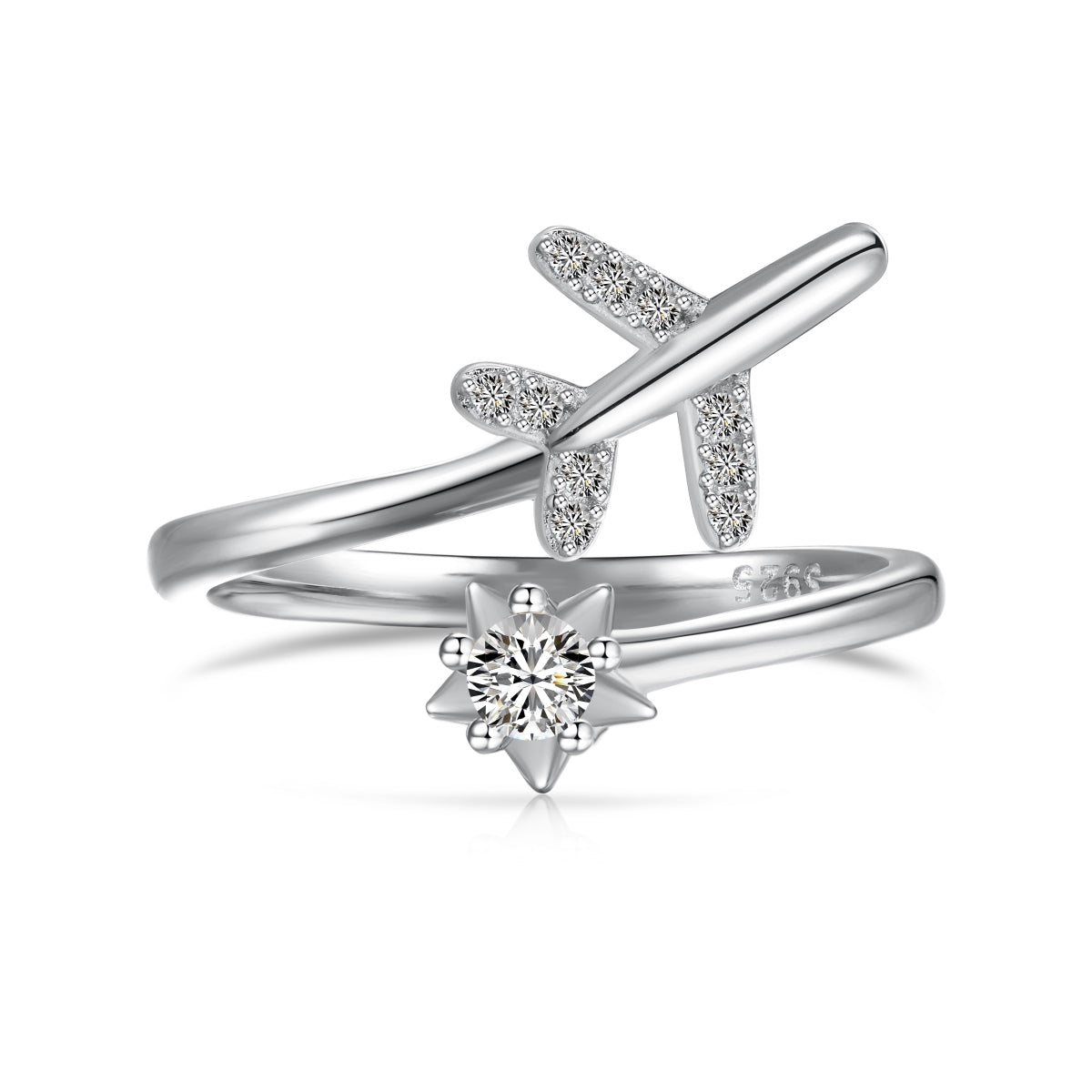 Airplane and Star Ring - Adjustable Chic Design | Nuriale