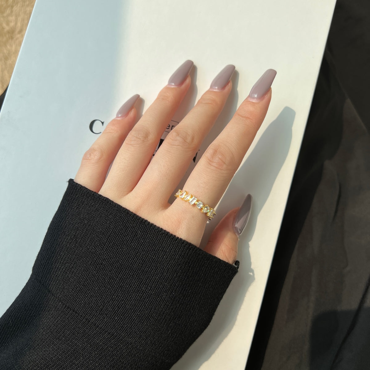 Geometric Baguette Eternity Ring - Nuriale