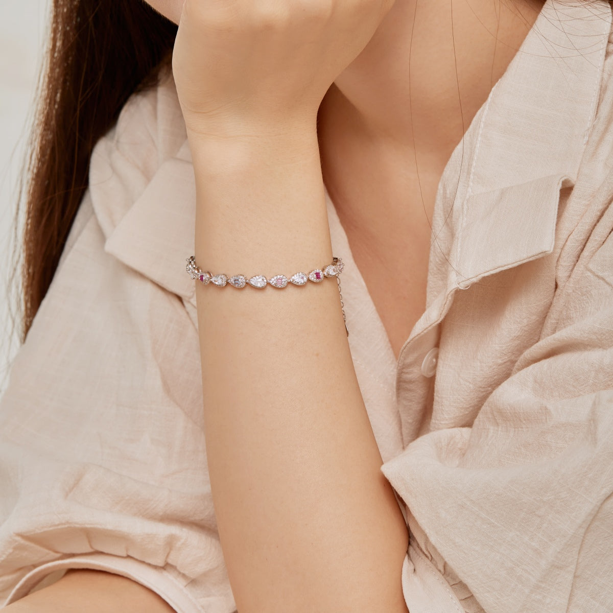 Teardrop Gemstone Bracelet - Nuriale