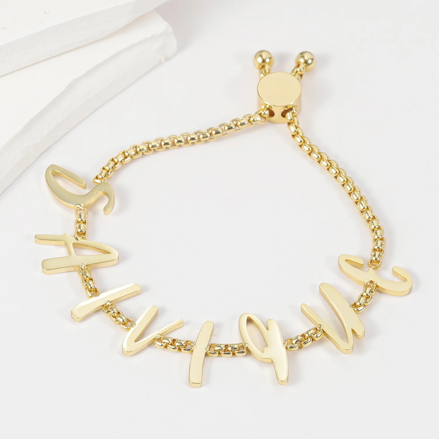 Cascading Custom Letters Name Bracelet - Personalize Your Style | Nuriale