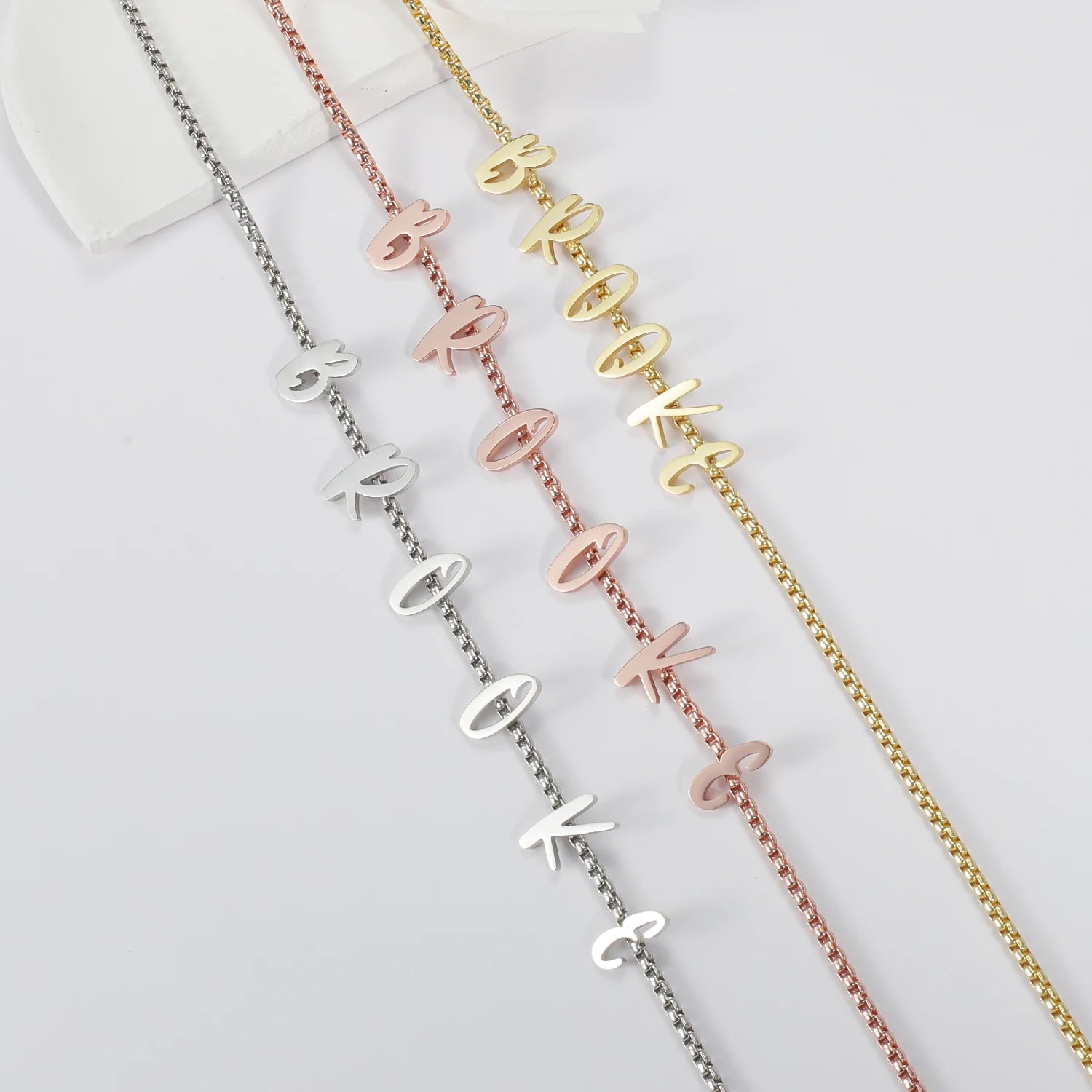 Custom Statement Letter Charm Necklace - Nuriale