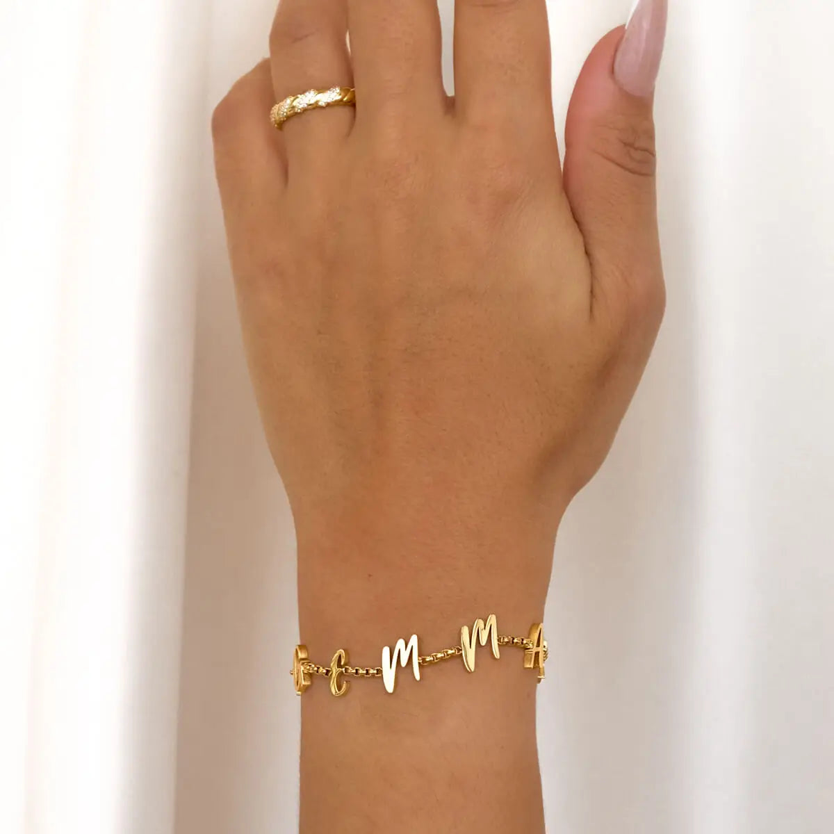 Cascading Custom Letters Name Bracelet - Personalize Your Style | Nuriale