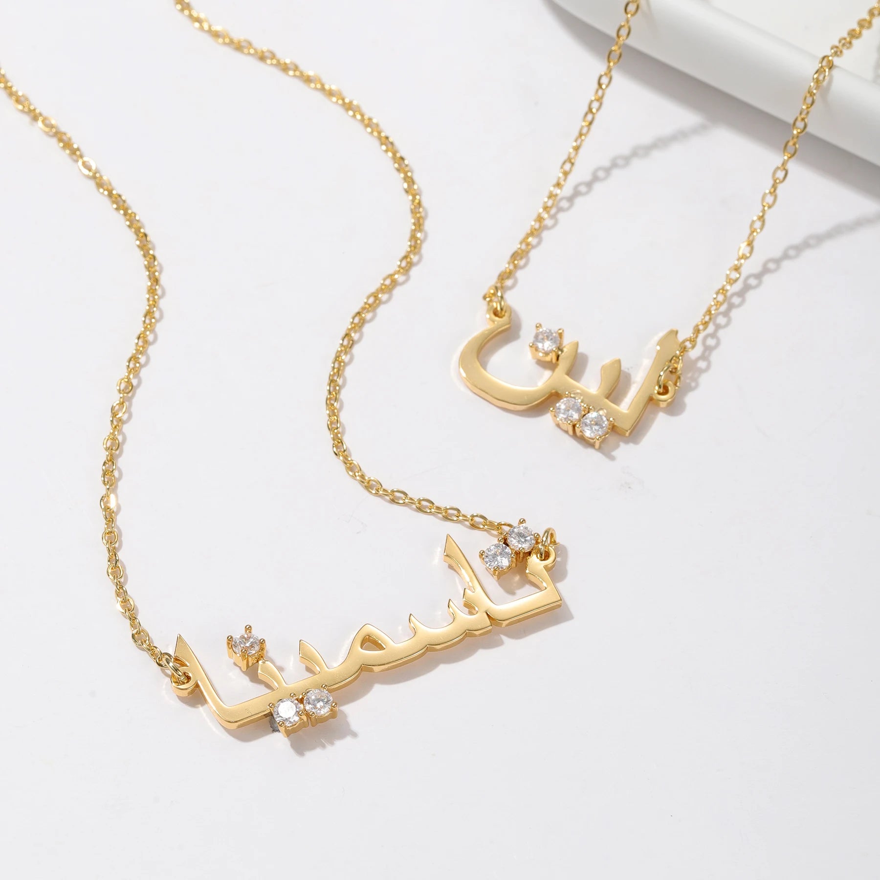 Custom Diamond Accent Name Necklace - Nuriale