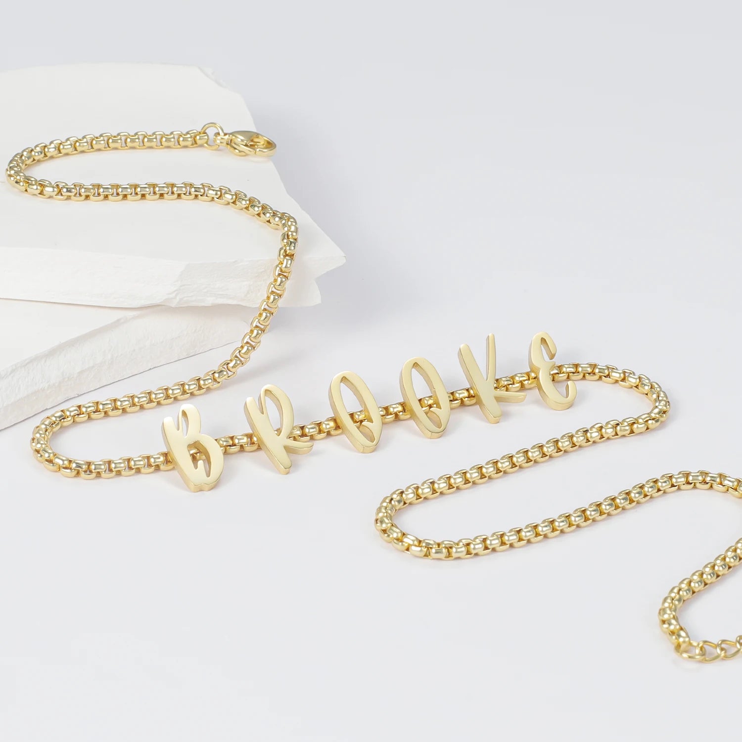 Custom Statement Letter Charm Necklace - Nuriale