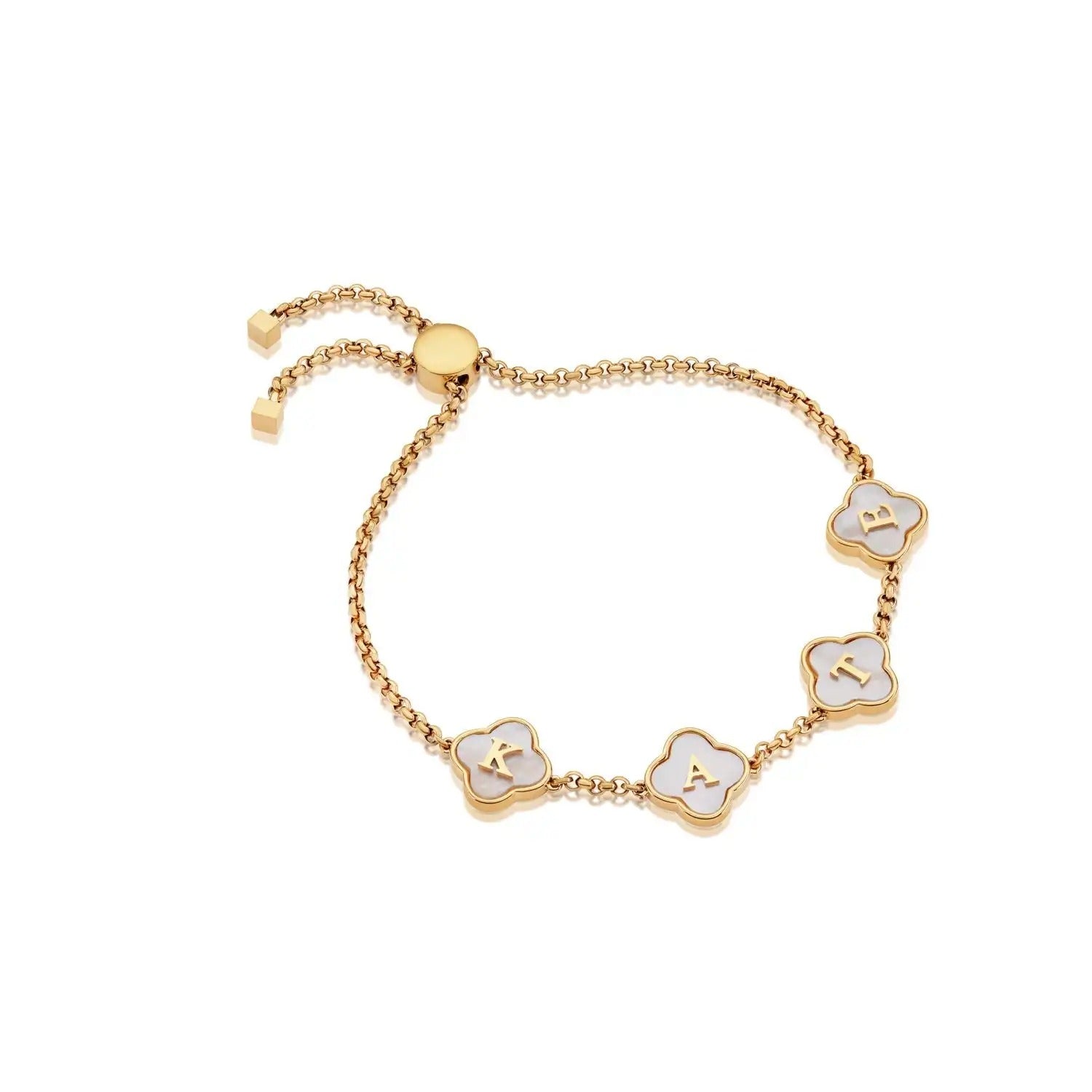 Clover Custom Name Bracelet - Nuriale