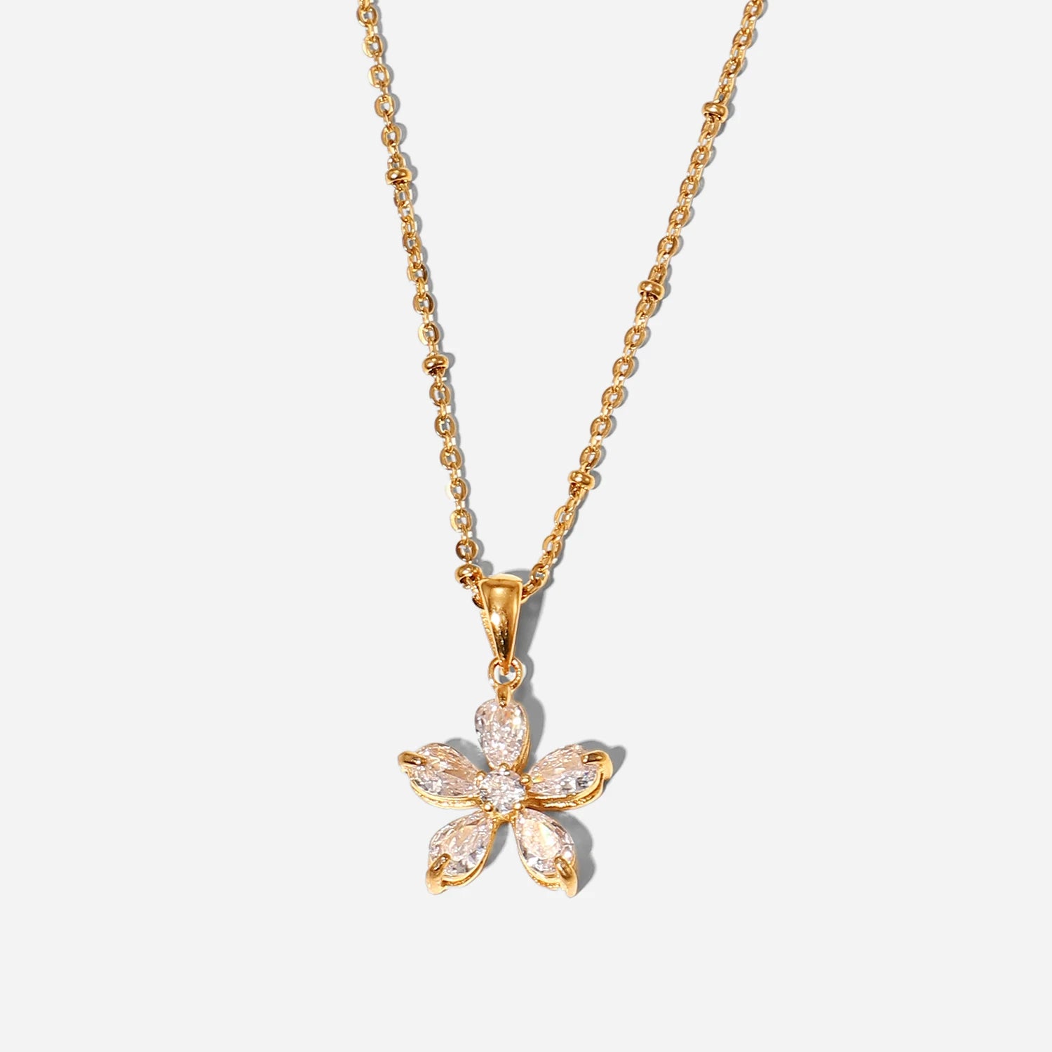 Zirconia Blossom Necklace - Nuriale