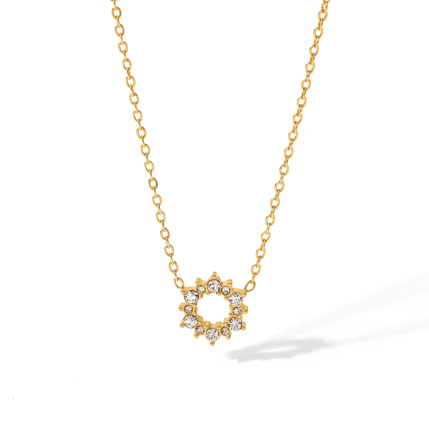 Dainty Crystal Shape Necklace - Nuriale