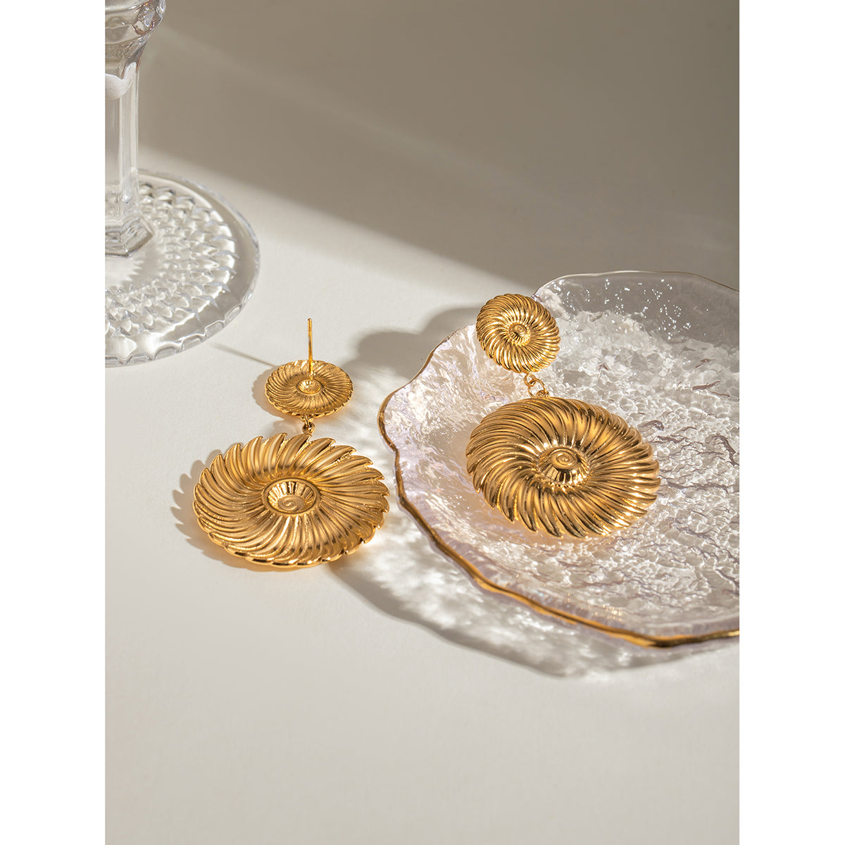 Spiral Drop Earrings - Nuriale