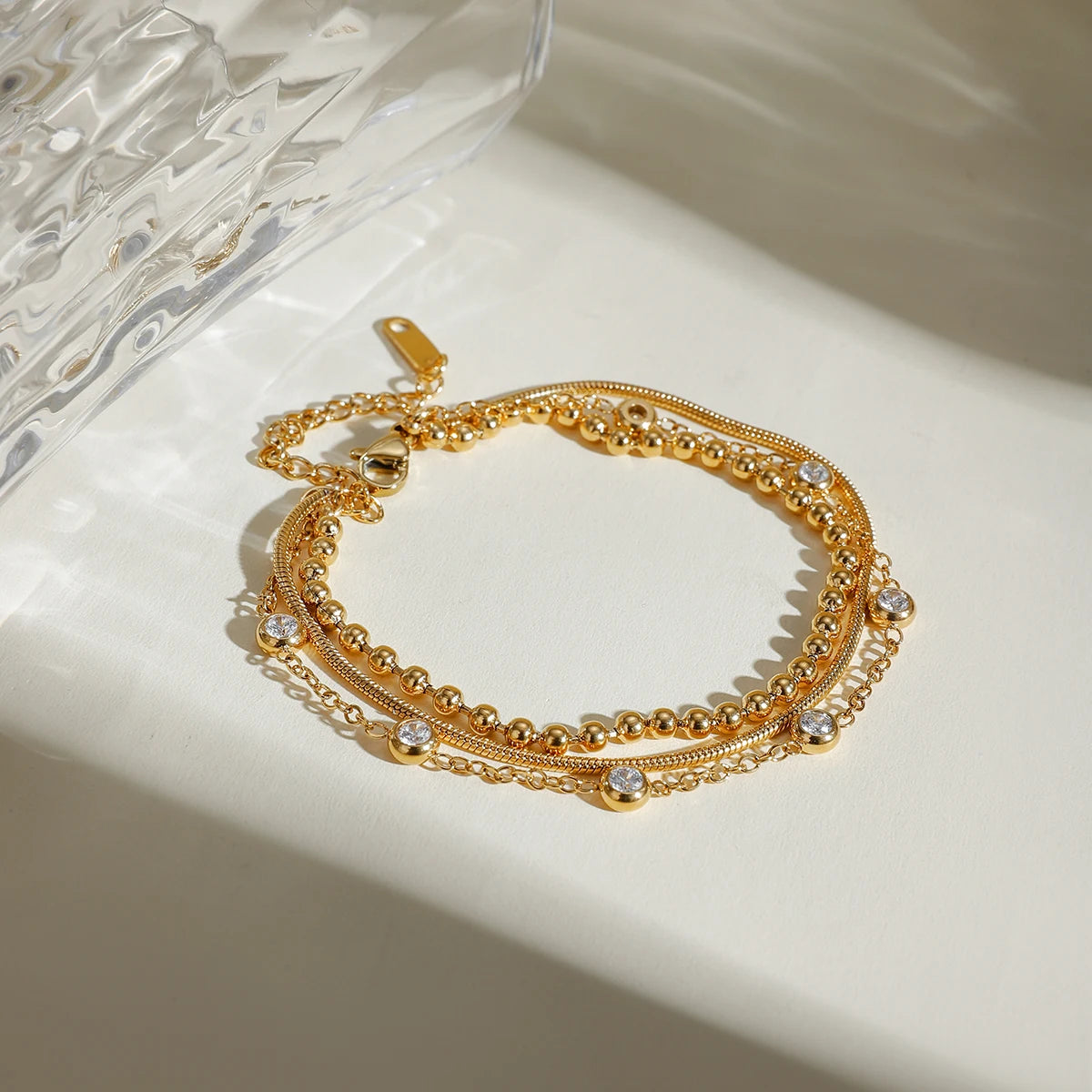 Sparkling Multi-Layer Cubic Zirconia Bracelet - Nuriale