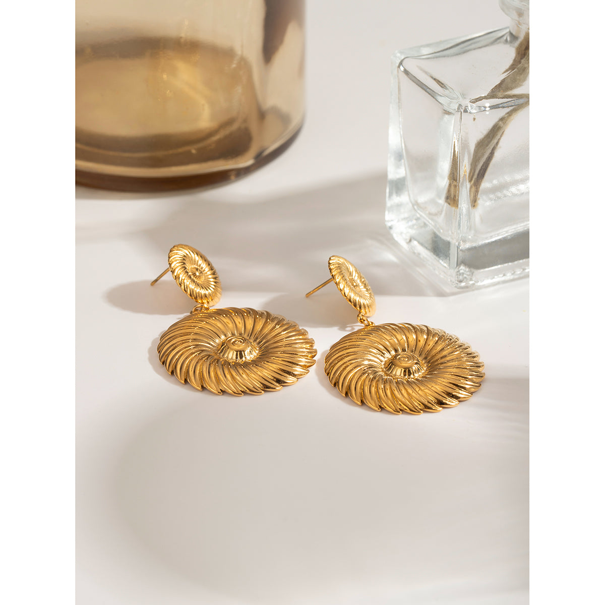 Spiral Drop Earrings - Nuriale