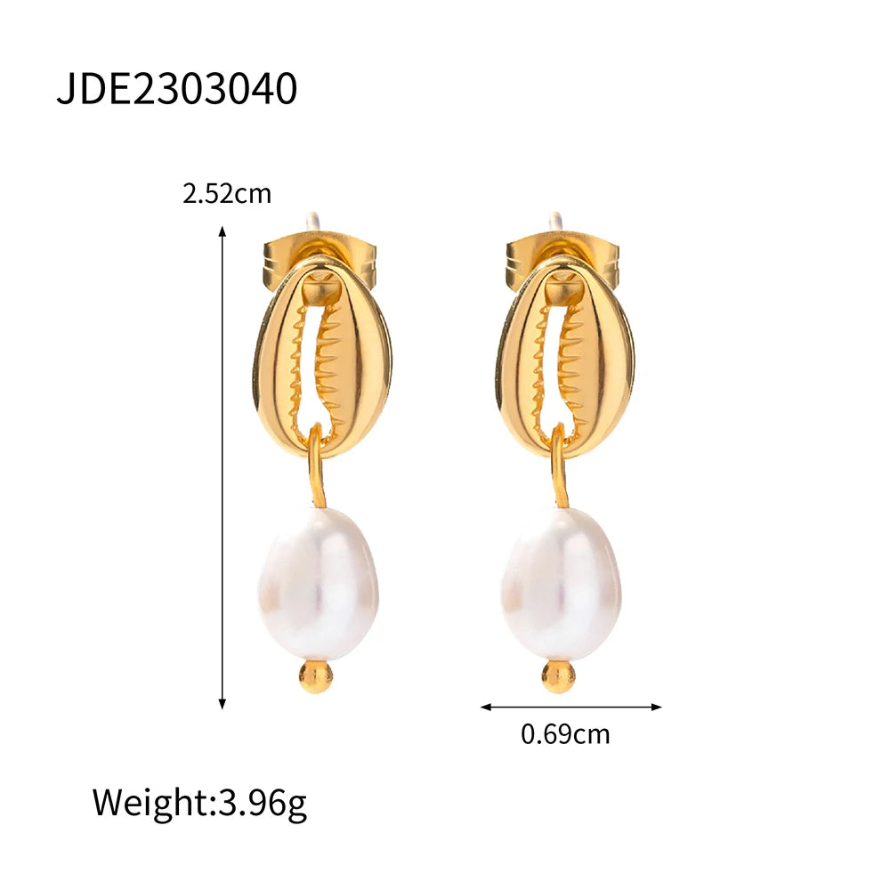 Freshwater Pearl Drop Earrings - Nuriale