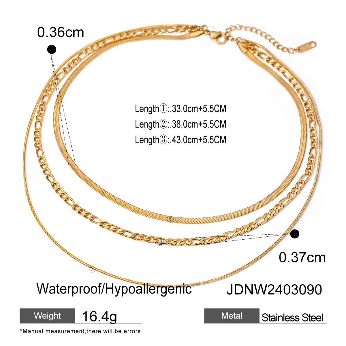 Elegant Chic Layered Necklace - Nuriale