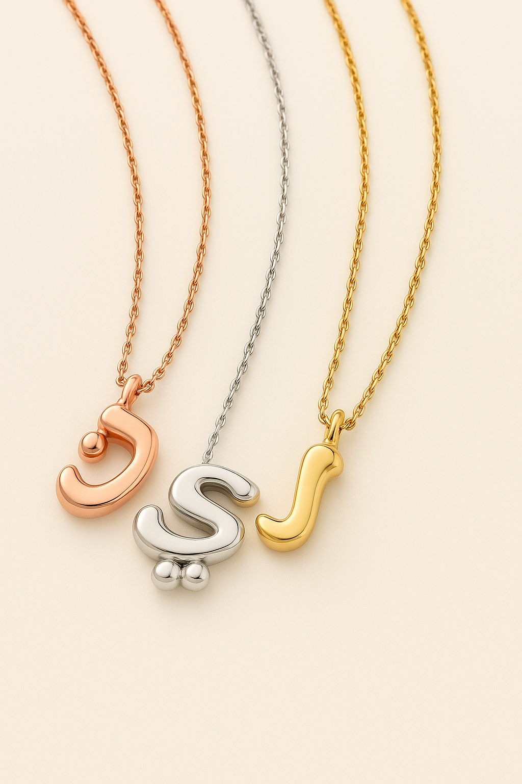 Arabic Bubble Letter Necklace