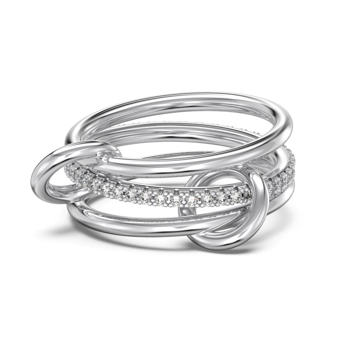 Interlocked Stack Ring - Nuriale
