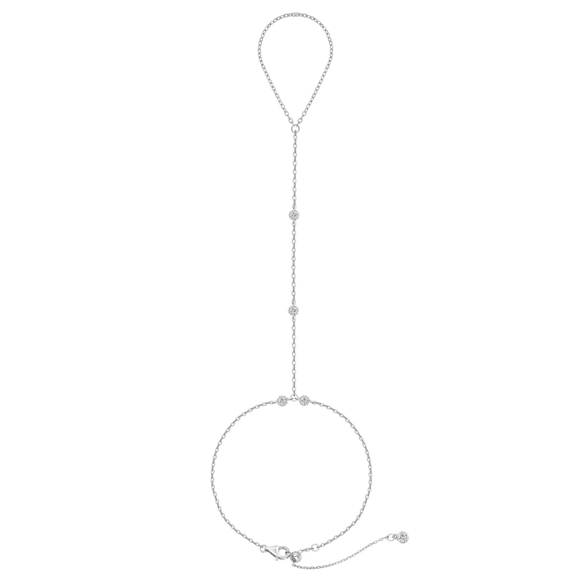 Crystal Stoned Hand Chain - Nuriale