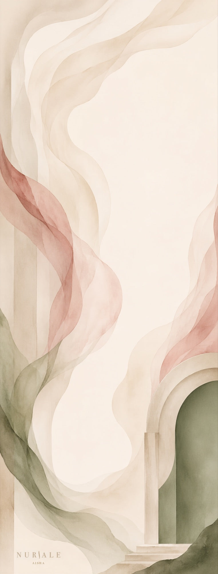 Aisha bamboo modal hijab — full print